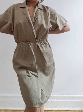 Retro 70's Los angeless Apparel Safari dress
